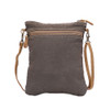 Myra Bag Anemone Upcycled Canvas Cowhide Small Crossbody Bag S1499