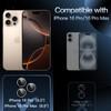 JETech Camera Lens Protector for iPhone 16 Pro 63Inch and iPhone 16 Pro Max 69Inch 9H Tempered Glass Metal Individual Ri