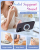 LISEVO Phone Ring Holder Compatible with MagSafe Magnetic Cell Phone Grip for Women Cute Magnet Removable Finger Ring Gr