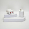 Dual Port Wall Charger White Compatible with Mobile Phone Pad
