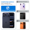 VEGO for iPhone 17 Pro Max Case with Slide Camera Cover Privacy Tempered Glass Screen Protector Ring Kickstand Military