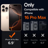 ivoler 3in1 Clear Case Designed for iPhone 16 Pro Max 69 2024 with 2 Pack Tempered Glass Screen Protector Full Camera Pr