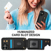 MRRSIWEI Crossbody Wallet Case for iPhone 16 RFID Blocking PU Leather Lanyard Purse with Card Slots Holder Wrist Strap K
