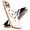 Magnetic for iPhone 16 Pro Max Case with Privacy Screen Protector Full Camera CoverNonYellowing Plating Glossy Soft Shoc