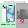 Silverback for iPhone 16 Pro Case Clear with Ring Stand Shockproof Protective Slim Lightweight Phone Case for iPhone 16
