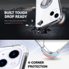 Silverback for iPhone 16 Pro Case Clear with Ring Stand Shockproof Protective Slim Lightweight Phone Case for iPhone 16