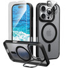 IDweel for iPhone 16 Pro Max Case with Screen Protector Camera Lens ProtectorCompatible with MagSafeBuiltin Camera Stash