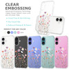 GREATRULY Floral Clear Case for iPhone 16 for Women GirlsCute Flowers Design Phone CoverSlim Soft Transparent Drop Proof