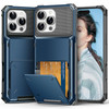 TOPAUX for iPhone 16 Pro Max Wallet Case 5 Credit Card Holder Flip Cover Secure Back Pocket ID Slot Dual Layer Shockproo