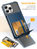 TOPAUX for iPhone 16 Pro Max Wallet Case 5 Credit Card Holder Flip Cover Secure Back Pocket ID Slot Dual Layer Shockproo