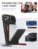 ASAFCASE for iPhone 16 Pro Max Wallet Case with Card Holder Kickstand Slide Camera Cover Military Grade Drop Protection