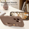 GUAGUA for iPhone 16 Pro Case with Wrist Strap iPhone 16 Pro Wavy Phone Case Cute Curly Wave Shape with Adjustable Wrist