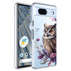 YCJACE Clear Phone Case for iPhone 16 Pro MaxSoft TPU Bumper Phone Case with Owl Pattern Shockproof Slim Fit Cover Case