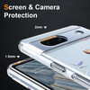 YCJACE Clear Phone Case for iPhone 16 Pro MaxSoft TPU Bumper Phone Case with Owl Pattern Shockproof Slim Fit Cover Case