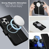 TOCQELOY Wallet Case for iPhone 16 Pro with Card Holder RFID Blocking MagSafe Kickstand PU Leather Flip Folio Phone Case