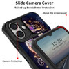 BEOTIWAD for iPhone 16 61 Case with Sliding Camera Cover Builtin Stand Kickstand Dual Layer Heavy Duty Shockproof Protec