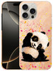 GlamCase for iPhone 16 Pro Max iPhone 16 Pro Max Case Watercolour Panda Printed Slim Sleek Cute Plastic Hard Protective