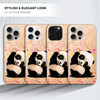 GlamCase for iPhone 16 Pro Max iPhone 16 Pro Max Case Watercolour Panda Printed Slim Sleek Cute Plastic Hard Protective