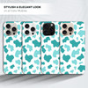 GlamCase for iPhone 16 Pro Max iPhone 16 Pro Max Case Cow Skin Baby Teal Print Printed Slim Sleek Cute Plastic Hard Desi