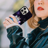 GlamCase for iPhone 16 Pro Max iPhone 16 Pro Max Case Space Galaxy Wolf Face Printed Slim Sleek Cute Plastic Hard Protec