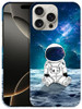 GlamCase for iPhone 16 Pro Max iPhone 16 Pro Max Case Baby Astronaut in Space Printed Slim Sleek Cute Plastic Hard Prote