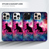 GlamCase for iPhone 16 Pro Max iPhone 16 Pro Max Case Cat Galaxy Stars Design Printed Slim Sleek Cute Plastic Hard Prote