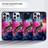GlamCase for iPhone 16 Pro Max iPhone 16 Pro Max Case Wolf Galaxy Stars Printed Slim Sleek Cute Plastic Hard Protective