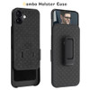 Fingic for iPhone 16 Plus Case with Belt Clip Holster Case Slim Combo Shell with Kickstand Swivel Holster Rugged Shockpr