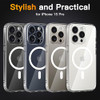 COOLQO Magnetic for iPhone 16 Pro Max Case Compatible with MagSafe 15 FT Military Grade Drop Protection ScratchResistant