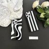 Reezaddin Rectangle Phone Case for iPhone 16 Pro Max Black White Swirl Striped Aesthetic Retro Cute Zebra Wave Pattern S