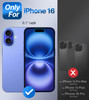 Shields Up for iPhone 16 Case with Stand Phone Case Clear with Double Ring Holder Adjustable Foldable Shockproof Protect