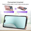 Ysnzaq Crossbody Wallet Case for Apple iPhone 16 Pro Not 16 Adjustable Long Lanyard with Card Slot Holder Phone Cover fo