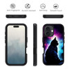ZXHSBROK Designed for iPhone 16 Plus Case Military Grade Heavy Duty 3Layer Shockproof Drop Phone Protective Cover for iP