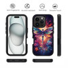FVAENDHIO for iPhone 16 Pro Case Heavy Duty 3 in 1 Hybrid Military Grade Shockproof Drop FullBody Protective Cover for i