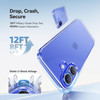 CASEKOO for iPhone 16 Plus Case Crystal Clear 12FT MilitaryGrade ProtectionNever Yellow Technology Transparent Slim Cove