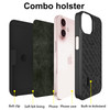 Ailiber Case Compatible with iPhone 16 Swivel Belt Clip with Screen Protector2 Pack Kickstand Holder Slim Shockproof She