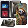 GFRGTFHYT for iPhone 16 Phone Case 61 Wallet with Credit Card Holder Wrist Strap Women Men PU Leather RFID Blocking Magn