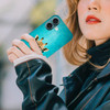 for iPhone 16 Plus iPhone 16 Plus Case Cute Hipster Giraffe Printed Slim Sleek Hard Plastic Protective Back Cover for iP