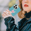 GlamCase for iPhone 16 Pro iPhone 16 Pro Case Teal Llama Cactus Design Printed Slim Sleek Cute Plastic Hard Protective D