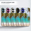 GlamCase for iPhone 16 Plus iPhone 16 Plus Case Tropical Palm Tree On Beach Printed Slim Sleek Cute Plastic Hard Protect