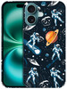 GlamCase for iPhone 16 Plus iPhone 16 Plus Case Astronaut Galaxy Space Design Printed Slim Sleek Cute Plastic Hard Snap