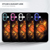 GlamCase for iPhone 16 iiPhone 16 Case Basketball On Fire Design Printed Slim Sleek Cute Plastic Hard Snap on Protective