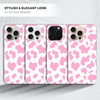 GlamCase for iPhone 16 Pro iPhone 16 Pro Case Cow Skin Pink Pattern Design Printed Slim Sleek Cute Plastic Hard Protecti
