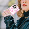 GlamCase for iPhone 16 Pro iPhone 16 Pro Case Cow Skin Pink Pattern Design Printed Slim Sleek Cute Plastic Hard Protecti