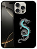 GlamCase for iPhone 16 Pro iPhone 16 Pro Case Dragon Design Printed Slim Sleek Cute Plastic Hard Snap on Protective Desi