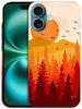 GlamCase for iPhone 16 iiPhone 16 Case Nature Sunny Forest Design Printed Slim Sleek Cute Plastic Hard Snap on Protectiv