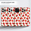 GlamCase for iPhone 16 Pro iPhone 16 Pro Case Strawberry Pattern Design Printed Slim Sleek Cute Plastic Hard Protective