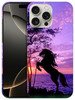 GlamCase for iPhone 16 Pro iPhone 16 Pro Case Horse Design Printed Slim Sleek Cute Plastic Hard Snap on Protective Desig