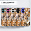 GlamCase for iPhone 16 Plus iPhone 16 Plus Case Cat Collage Design Printed Slim Fit Cute Plastic Hard Snap on Protective