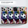 GlamCase for iPhone 16 Pro Max iPhone 16 Pro Max Case Vintage Color Soccer Printed Slim Sleek Cute Plastic Hard Protecti